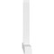 Ekena Millwork Eugene Architectural Grade PVC Gable Bracket, 108"W x 49 1/2"H x 6"D x 6"F, 11/12 Pitch GBP108X50X0606EUG00 - alternate 5